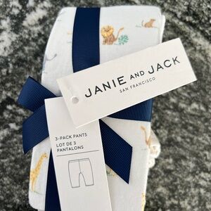 Janie and Jack 3Pack Baby Pants with 3 Prints